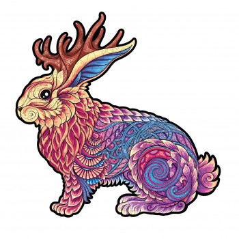 Jackalope Dėlionė Iš Medžio L Dydis (300 detalių) Fantasy Puzzles